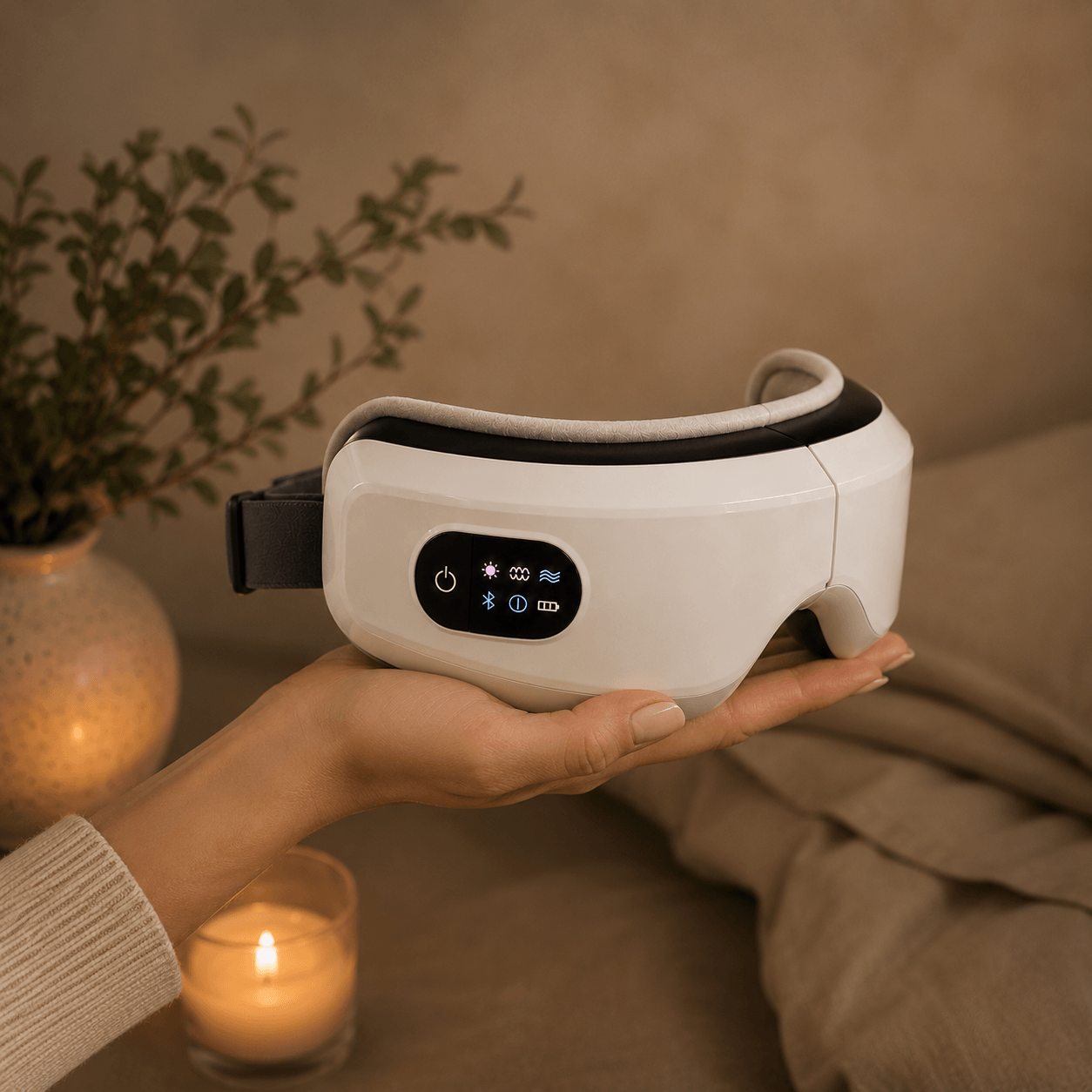 KindEyes™ Heated Eye Therapy Mask - Rechargeable & with Bluetooth