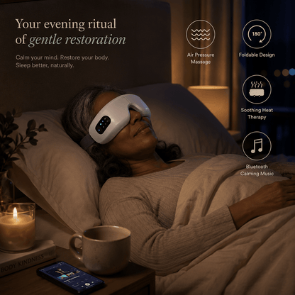 KindEyes™ Heated Eye Therapy Mask - Rechargeable & with Bluetooth