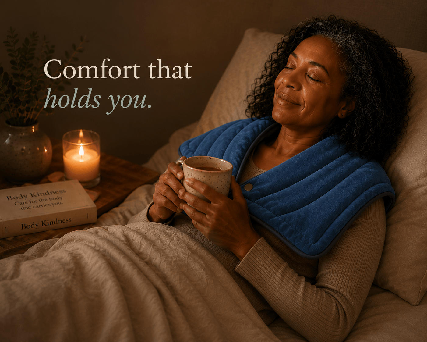 KindShoulders™ Weighted Heated Neck & Shoulder Wrap