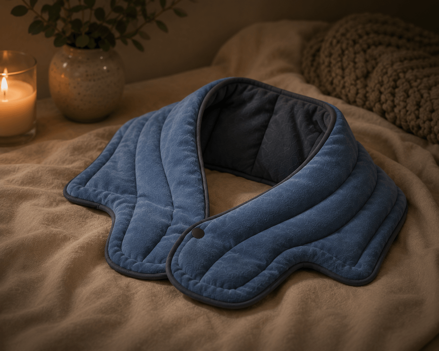 KindShoulders™ Weighted Heated Neck & Shoulder Wrap